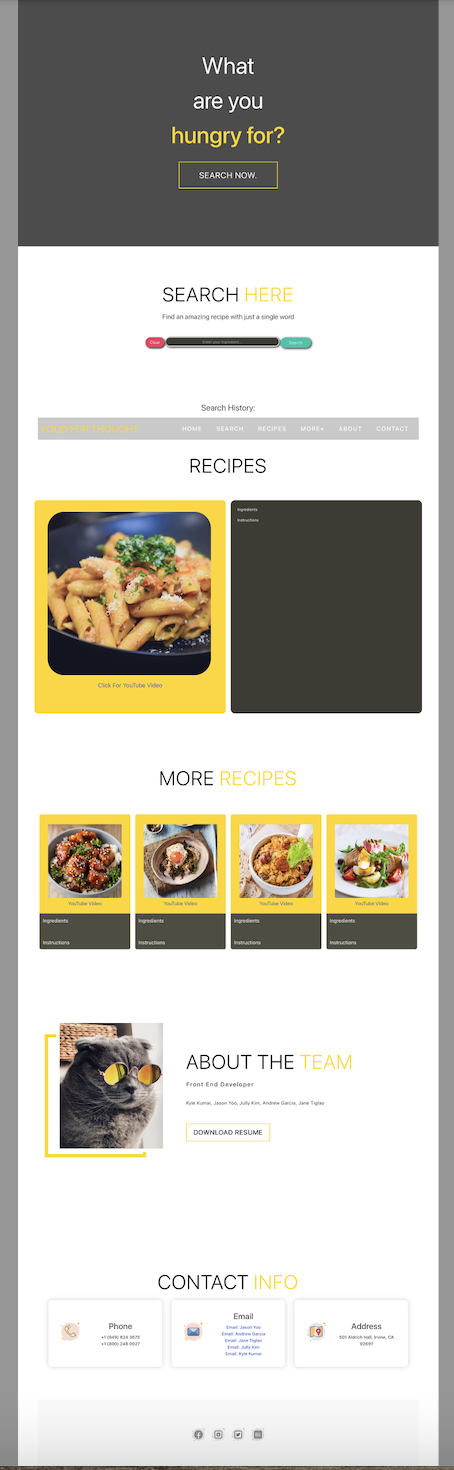 Food For Thought Project